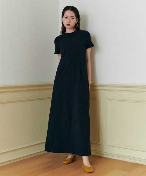 TINA:JOJUN(ティーナジョジュン)の「Aライン カットソーワンピース TINA:JOJUN(ワンピース・レディース・ホワイト/ブラック・S/M)」の11枚目の写真