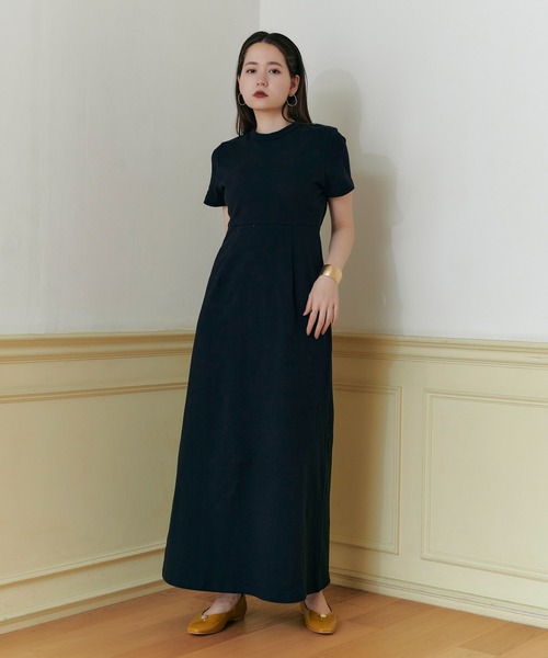 TINA:JOJUN(ティーナジョジュン)の「Aライン カットソーワンピース TINA:JOJUN(ワンピース・レディース・ホワイト/ブラック・S/M)」の8枚目の写真