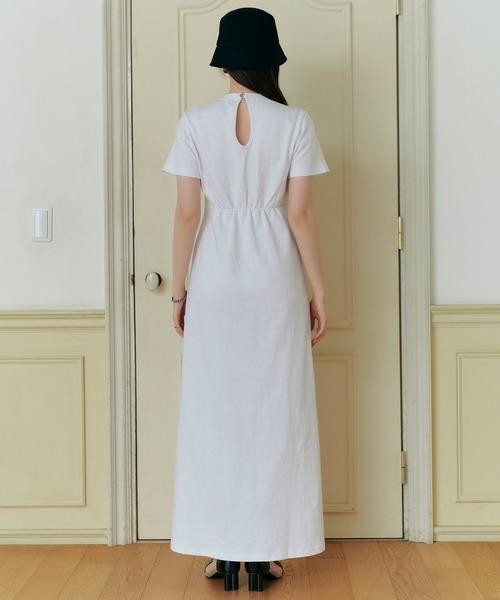 TINA:JOJUN(ティーナジョジュン)の「Aライン カットソーワンピース TINA:JOJUN(ワンピース・レディース・ホワイト/ブラック・S/M)」の10枚目の写真