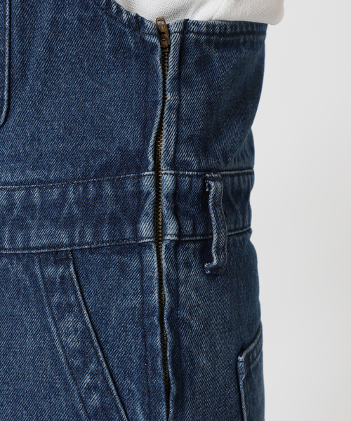 B.C STOCK(ベーセーストック)の「フレアdenim オーバーオール(サロペット/オーバーオール・レディース・ホワイト/ブラック/ブルー・FREE)」の22枚目の写真