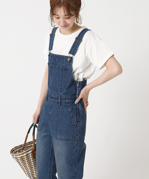 セール】フレアdenim オーバーオール（サロペット