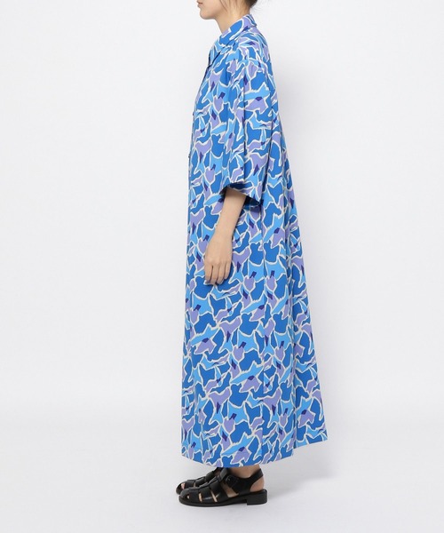 yuw（ユウ）の「プリントシャツワンピース　276527（シャツワンピース・レディース・ピンク/ブルー・FREE）」の18枚目の写真