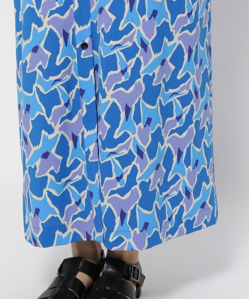 yuw（ユウ）の「プリントシャツワンピース　276527（シャツワンピース・レディース・ピンク/ブルー・FREE）」の14枚目の写真