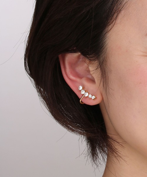 Manon's Selection(マノンズセレクション)の「パールストーンゴールドベース片耳用イヤリング(イヤリング・レディース・P/S・ONE SIZE)」の1枚目の写真
