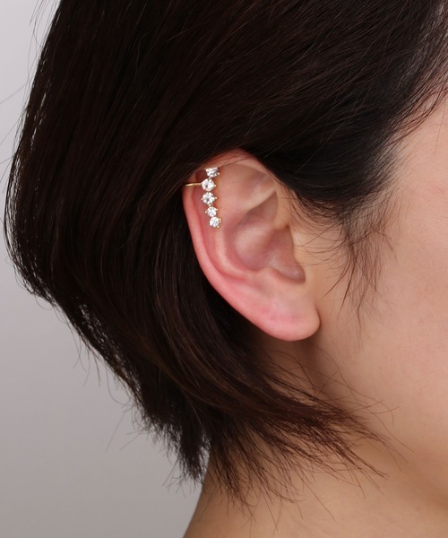 Manon's Selection(マノンズセレクション)の「パールストーンゴールドベース片耳用イヤリング(イヤリング・レディース・P/S・ONE SIZE)」の7枚目の写真