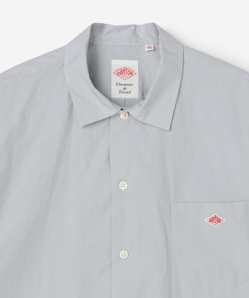 DANTON（ダントン）の「DANTON | コットンポプリン ワークシャツ MEN（シャツ/ブラウス・メンズ・グレイッシュベージュ/ネイビー/サックスブルー・40/42/38）」の12枚目の写真