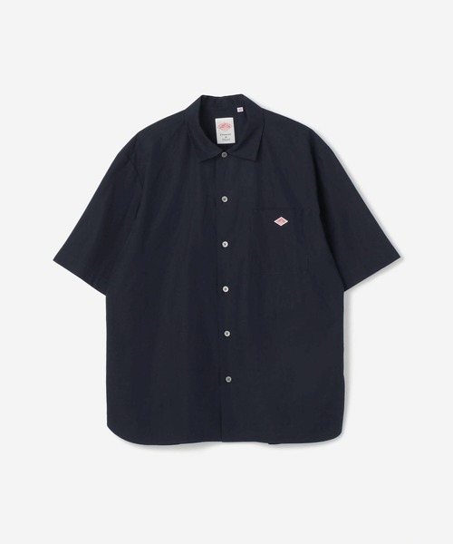 DANTON（ダントン）の「DANTON | コットンポプリン ワークシャツ MEN（シャツ/ブラウス・メンズ・グレイッシュベージュ/ネイビー/サックスブルー・40/42/38）」の2枚目の写真