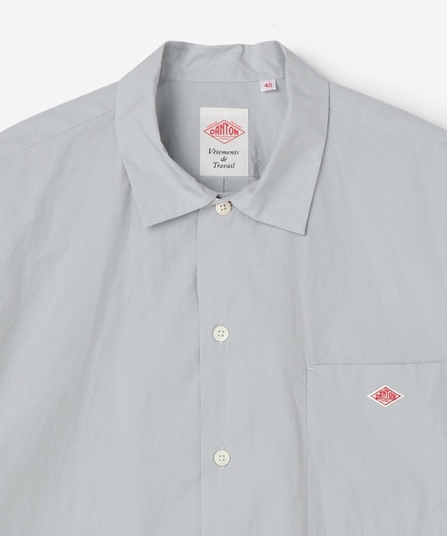 DANTON（ダントン）の「DANTON | コットンポプリン ワークシャツ MEN（シャツ/ブラウス・メンズ・グレイッシュベージュ/ネイビー/サックスブルー・40/42/38）」の19枚目の写真