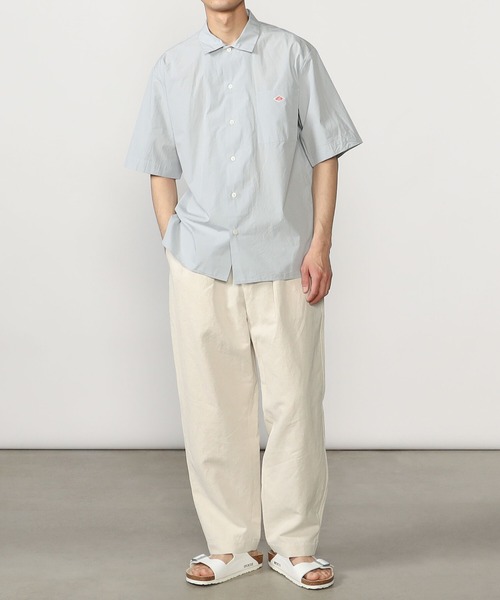 DANTON（ダントン）の「DANTON | コットンポプリン ワークシャツ MEN（シャツ/ブラウス・メンズ・グレイッシュベージュ/ネイビー/サックスブルー・40/42/38）」の14枚目の写真