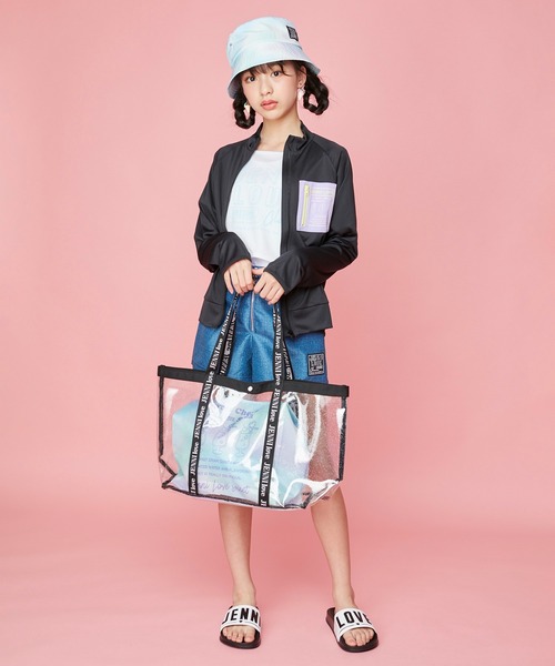 JENNI love（ジェニィラブ）の「3wayクリアトートバッグ（トートバッグ・キッズ・ミント/ラベンダー・F）」の21枚目の写真