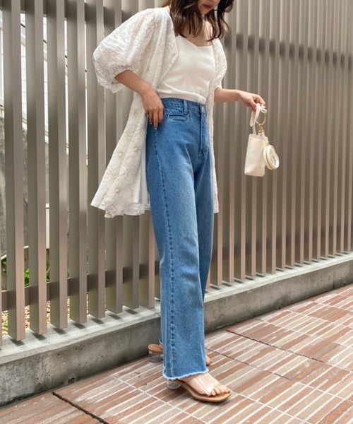 one after another NICE CLAUP（ワンアフターアナザーナイスクラップ）の「シアー刺しゅうマルチブラウス（シャツ/ブラウス・レディース・オフホワイト/ホワイト系その他/ホワイト系その他2・FREE）」の12枚目の写真