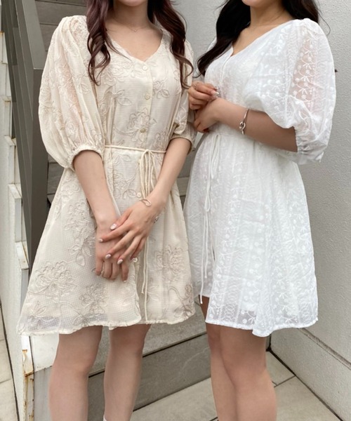 one after another NICE CLAUP（ワンアフターアナザーナイスクラップ）の「シアー刺しゅうマルチブラウス（シャツ/ブラウス・レディース・オフホワイト/ホワイト系その他/ホワイト系その他2・FREE）」の22枚目の写真