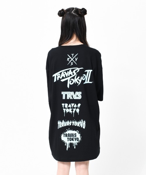 TRAVAS TOKYO（トラバス トウキョウ）の「『TRAVAS TOKYO/トラバス トーキョー』Furry bear BIG Tee/くまプリント 半袖Tシャツ（Tシャツ/カットソー・レディース・ホワイト/ブラック/サックスブルー/ライトグリーン/ライトパープル/A・FREE）」の15枚目の写真