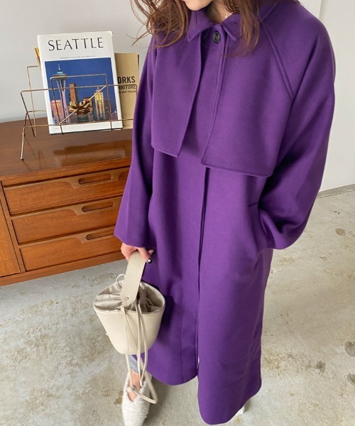 DONOBAN（ドノバン）の「ケープ付きスタンドカラーコート（トレンチ