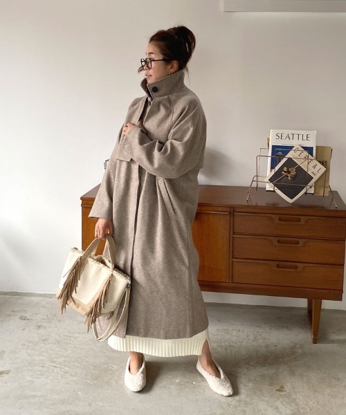 DONOBAN（ドノバン）の「ケープ付きスタンドカラーコート（トレンチ