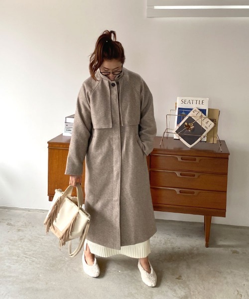 DONOBAN（ドノバン）の「ケープ付きスタンドカラーコート（トレンチ