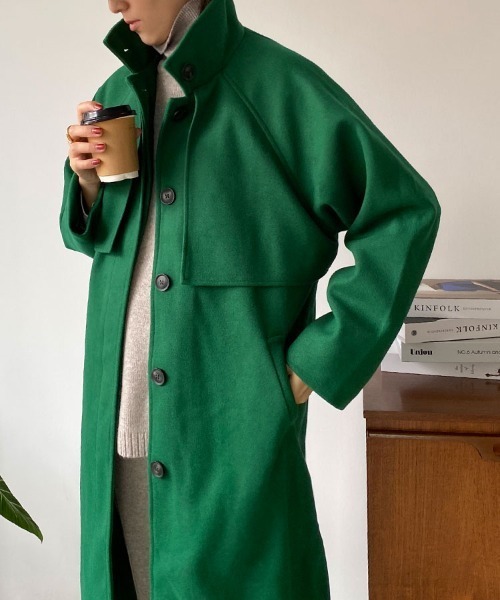 DONOBAN（ドノバン）の「ケープ付きスタンドカラーコート（トレンチ