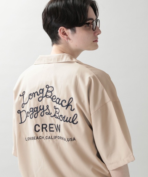 RAGEBLUE（レイジブルー）の「刺繍ボウリングシャツ（シャツ/ブラウス・メンズ・ブラック/オフホワイト/イエロー/ブルー・MEDIUM/LARGE）」の2枚目の写真