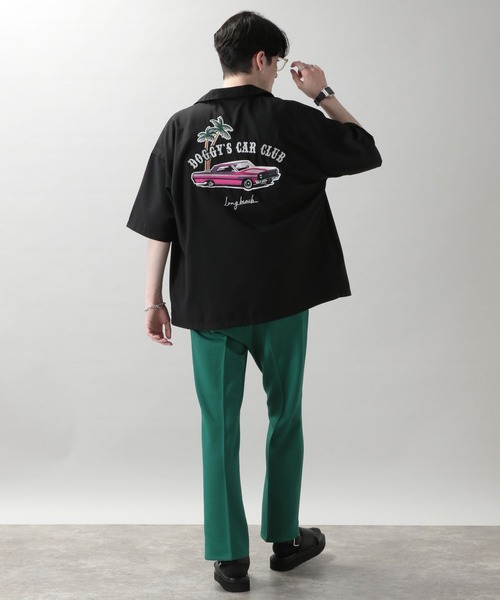 RAGEBLUE（レイジブルー）の「刺繍ボウリングシャツ（シャツ/ブラウス・メンズ・ブラック/オフホワイト/イエロー/ブルー・MEDIUM/LARGE）」の6枚目の写真