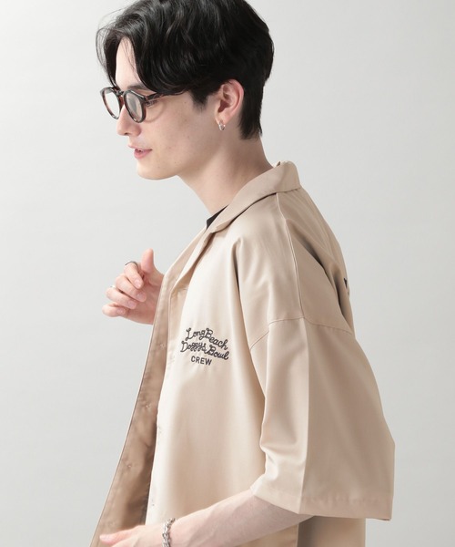 RAGEBLUE（レイジブルー）の「刺繍ボウリングシャツ（シャツ/ブラウス・メンズ・ブラック/オフホワイト/イエロー/ブルー・MEDIUM/LARGE）」の7枚目の写真