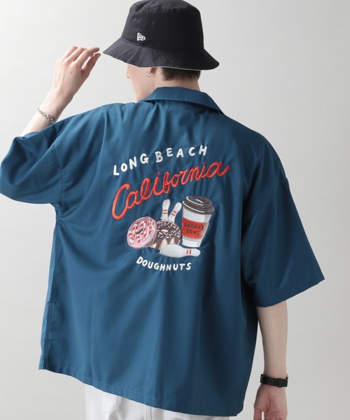 RAGEBLUE（レイジブルー）の「刺繍ボウリングシャツ（シャツ/ブラウス・メンズ・ブラック/オフホワイト/イエロー/ブルー・MEDIUM/LARGE）」の8枚目の写真