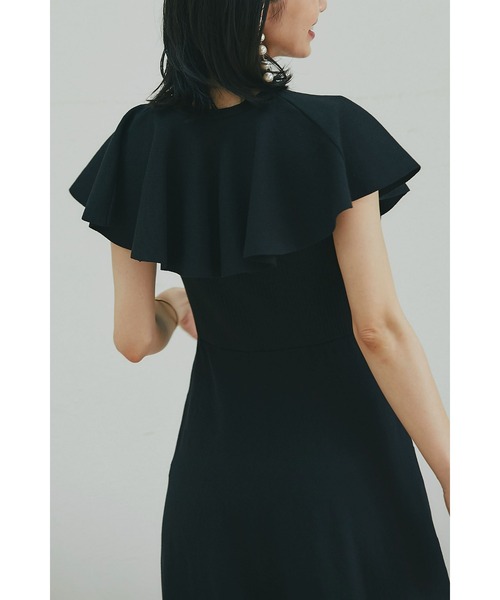 &. NOSTALGIA(アンドドットノスタルジア)の「フロントボタンケープ風ニットワンピース(ワンピース・レディース・ピンク系その他/ブラック・FREE)」の13枚目の写真