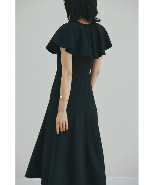 &. NOSTALGIA(アンドドットノスタルジア)の「フロントボタンケープ風ニットワンピース(ワンピース・レディース・ピンク系その他/ブラック・FREE)」の14枚目の写真