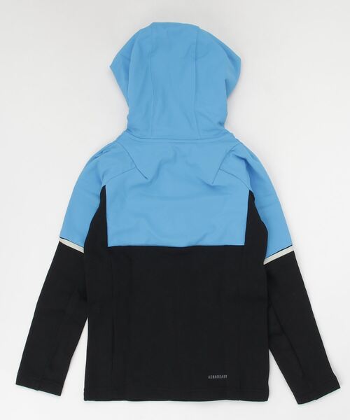 adidas(アディダス)の「Designed for Gameday フーデッド トラックトップ / ジャージ / アディダス(キッズ/子供用)(パーカー・キッズ・ブラック×ブルー/ホワイト・130/140/150/160)」の7枚目の写真
