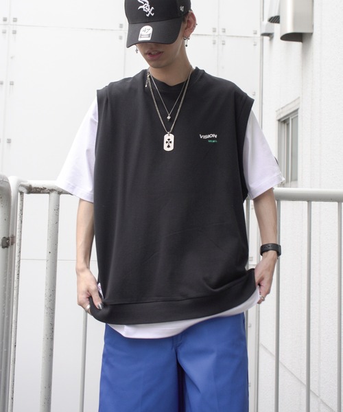 VISION STREET WEAR(ヴィジョンストリートウェア)の「VISION STREET WEAR ビジョンストリートウェア 鹿の子ベストアンサンブル(アンサンブル・メンズ・ブラック/ブルー/グリーン・M/L)」の21枚目の写真