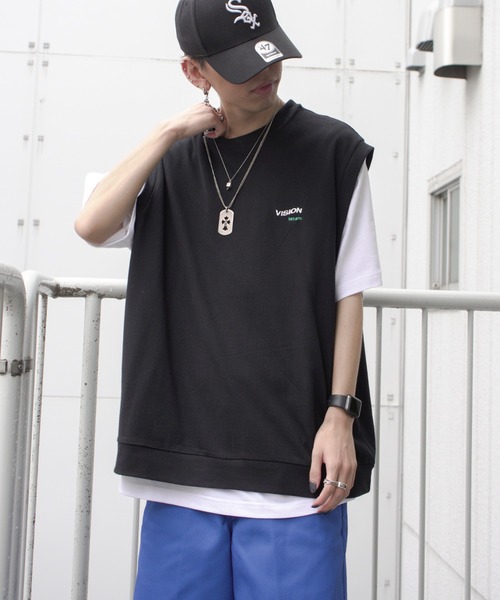 VISION STREET WEAR(ヴィジョンストリートウェア)の「VISION STREET WEAR ビジョンストリートウェア 鹿の子ベストアンサンブル(アンサンブル・メンズ・ブラック/ブルー/グリーン・M/L)」の19枚目の写真