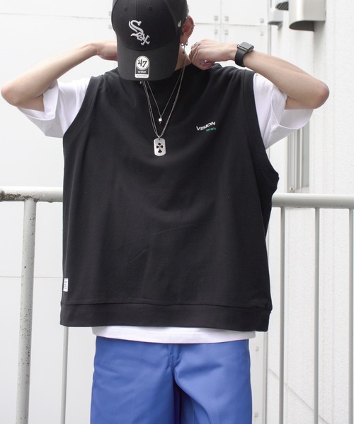 VISION STREET WEAR(ヴィジョンストリートウェア)の「VISION STREET WEAR ビジョンストリートウェア 鹿の子ベストアンサンブル(アンサンブル・メンズ・ブラック/ブルー/グリーン・M/L)」の17枚目の写真