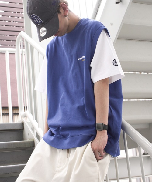 VISION STREET WEAR(ヴィジョンストリートウェア)の「VISION STREET WEAR ビジョンストリートウェア 鹿の子ベストアンサンブル(アンサンブル・メンズ・ブラック/ブルー/グリーン・M/L)」の18枚目の写真