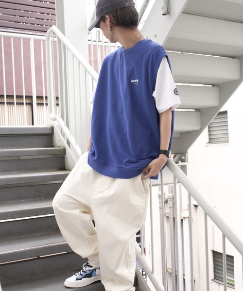 VISION STREET WEAR(ヴィジョンストリートウェア)の「VISION STREET WEAR ビジョンストリートウェア 鹿の子ベストアンサンブル(アンサンブル・メンズ・ブラック/ブルー/グリーン・M/L)」の5枚目の写真