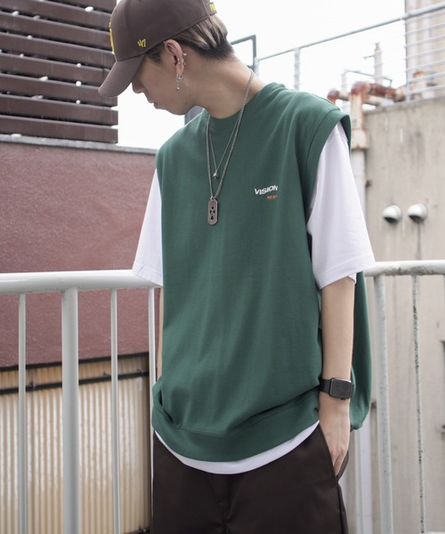 VISION STREET WEAR(ヴィジョンストリートウェア)の「VISION STREET WEAR ビジョンストリートウェア 鹿の子ベストアンサンブル(アンサンブル・メンズ・ブラック/ブルー/グリーン・M/L)」の20枚目の写真