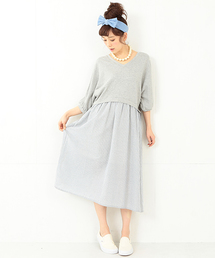 CAROLINA GLASER | CAROLINA GLASER / カットストライプ ワンピース(ワンピース)