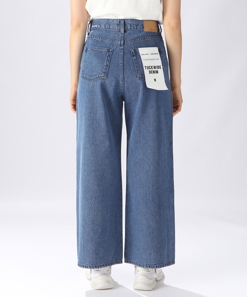 niko and...（ニコアンド）の「[niko and ...JEANS 2022AW]TUCKWIDEデニムパンツ（デニムパンツ・レディース・ブルー/ダークブルー・MEDIUM/LARGE）」の6枚目の写真