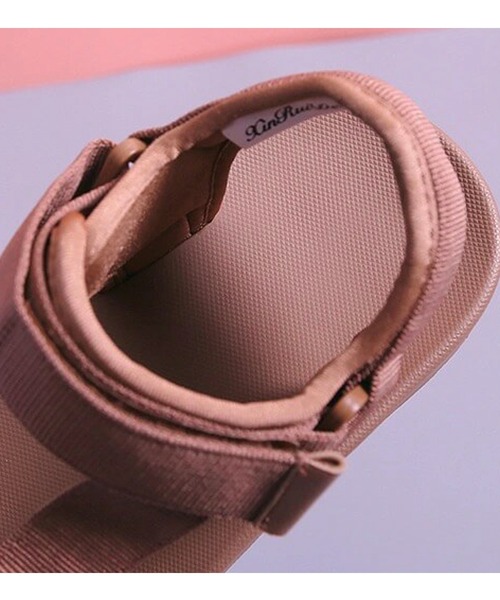 Lace Ladies（レースレディース）の「ベルクロスポーツサンダル（サンダル・レディース・ピンク/ブラック・24/23.5/24.5/25/23）」の16枚目の写真