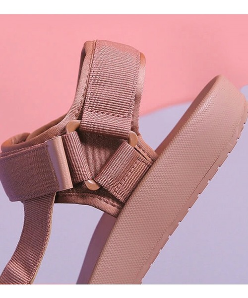 Lace Ladies（レースレディース）の「ベルクロスポーツサンダル（サンダル・レディース・ピンク/ブラック・24/23.5/24.5/25/23）」の11枚目の写真