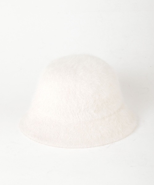 PAGEBOY（ページボーイ）の「アンゴラバケハ（ハット・レディース・ブラック/オフホワイト・FREE）」の4枚目の写真