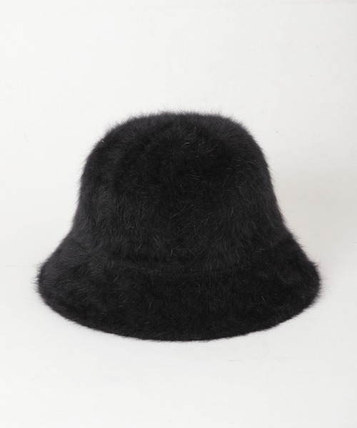 PAGEBOY（ページボーイ）の「アンゴラバケハ（ハット・レディース・ブラック/オフホワイト・FREE）」の5枚目の写真