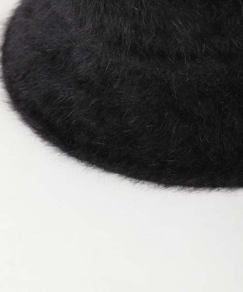 PAGEBOY（ページボーイ）の「アンゴラバケハ（ハット・レディース・ブラック/オフホワイト・FREE）」の6枚目の写真