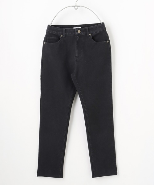 Honeys（ハニーズ）の「デニムスキニー（股下６４ｃｍ）（デニムパンツ・レディース・ブラック/ライトインディゴブルー/ワンウォッシュ・LL/SS/S/M/L）」の9枚目の写真
