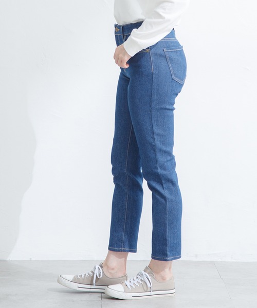 Honeys（ハニーズ）の「デニムスキニー（股下６４ｃｍ）（デニムパンツ・レディース・ブラック/ライトインディゴブルー/ワンウォッシュ・LL/SS/S/M/L）」の13枚目の写真