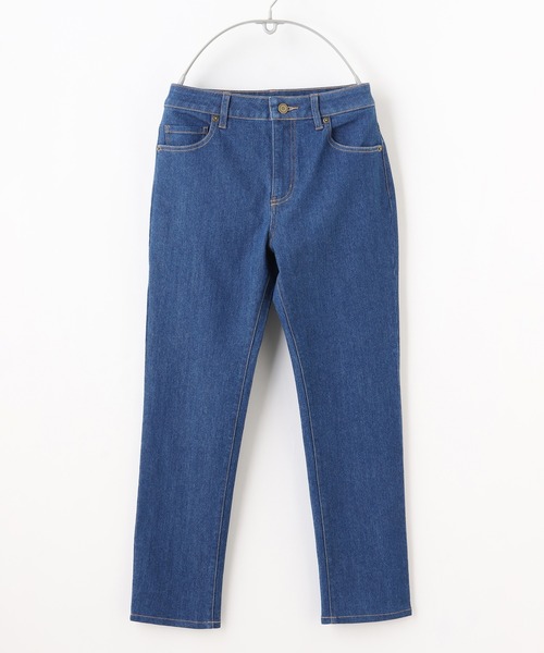 Honeys（ハニーズ）の「デニムスキニー（股下６４ｃｍ）（デニムパンツ・レディース・ブラック/ライトインディゴブルー/ワンウォッシュ・LL/SS/S/M/L）」の21枚目の写真