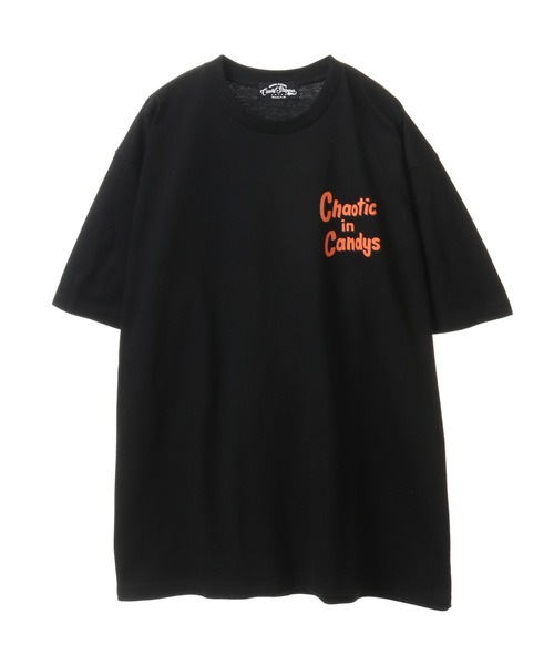 Candy Stripper（キャンディストリッパー）の「CHAOTIC IN CANDYS Tシャツ（Tシャツ/カットソー・レディース・オレンジ/ブラック/オフホワイト・2）」の4枚目の写真