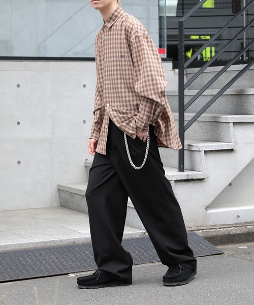 SETUP7(セットアップセブン)の「【SETUP7】ベーシックストライプシャツ SCCH034(シャツ/ブラウス・メンズ・ブラック/ネイビー/ブラウン/ホワイト/ホワイト系その他2/ブラック系その他3/ブルー/ネイビー系1/ブラック系その他2・FREE/M/L)」の14枚目の写真