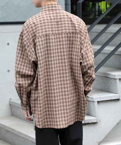 SETUP7(セットアップセブン)の「【SETUP7】ベーシックストライプシャツ SCCH034(シャツ/ブラウス・メンズ・ブラック/ネイビー/ブラウン/ホワイト/ホワイト系その他2/ブラック系その他3/ブルー/ネイビー系1/ブラック系その他2・FREE/M/L)」の11枚目の写真