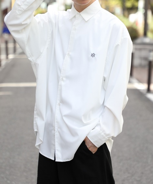 SETUP7(セットアップセブン)の「【SETUP7】ベーシックストライプシャツ SCCH034(シャツ/ブラウス・メンズ・ブラック/ネイビー/ブラウン/ホワイト/ホワイト系その他2/ブラック系その他3/ブルー/ネイビー系1/ブラック系その他2・FREE/M/L)」の17枚目の写真