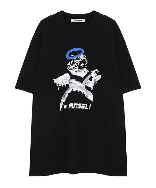 Figments（フィグメンツ）の「AN ANGEL Tシャツ（Tシャツ/カットソー・レディース・ホワイト/ブラック・FREE）」の2枚目の写真