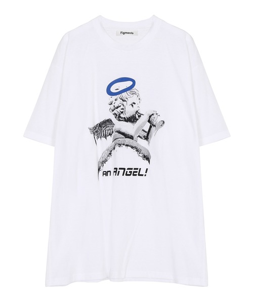 Figments（フィグメンツ）の「AN ANGEL Tシャツ（Tシャツ/カットソー・レディース・ホワイト/ブラック・FREE）」の6枚目の写真